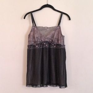 Soma Lace and Mesh Pajama Top